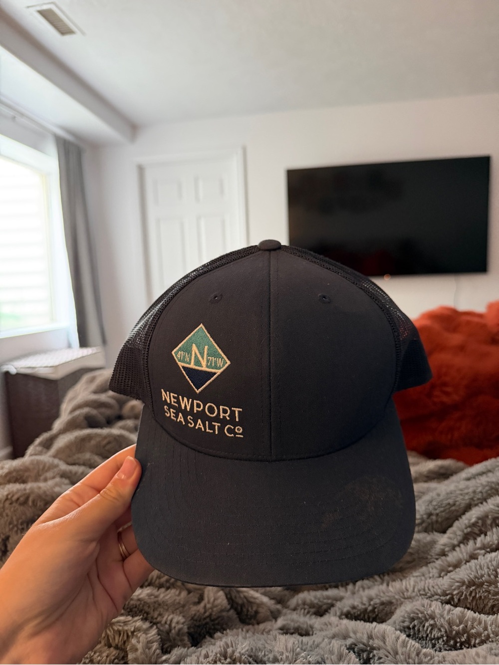 The Classic Black Newport Sea Salt Co. Mesh-Back Cap